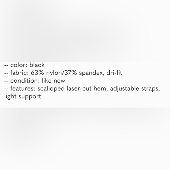 Nike Indy Dri-Fit Yoga Sports Bra with Scalloped Bottom - Picture 4 of 4